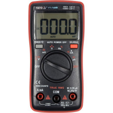 Мультиметр TRUE RMS электрических параметров YATO с LCD-цифровым диапазоном (YT-73096)