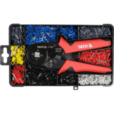 Клещи для зажима втулочных наконечников провод-в YATO L=175мм с наконечником. 0.25-10 мм² YT-23052