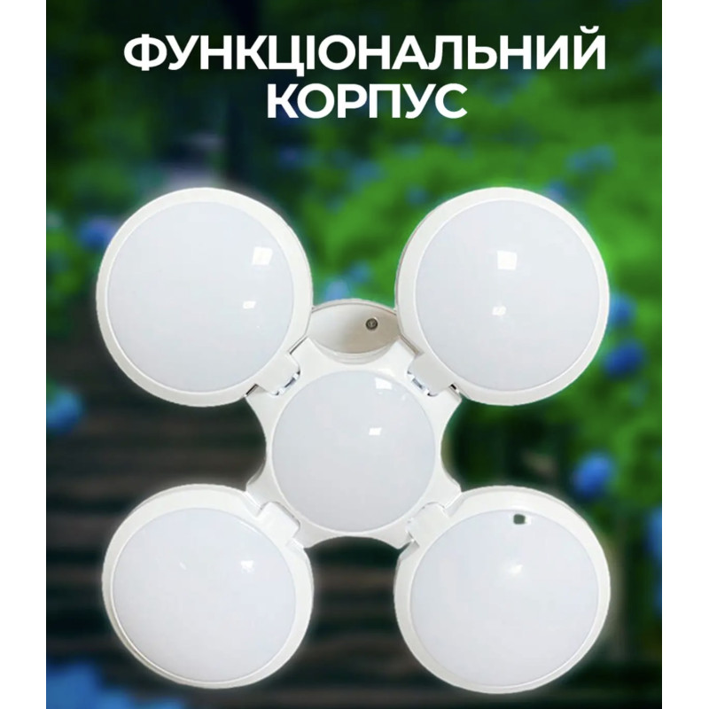 Фонарь-лампа аккумуляторная на солнечной батарее с USB зарядкой (2030)