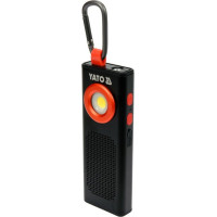 Фонарь светодиодный аккумул. YATO Li-Po 3.7 В, 2000 mАГод, 500 Lm, динамик 3W Bluetooth YT-08557
