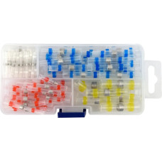 Кембрики термоусадочные при t≤ 105°C с припоем YATO: для проводников 0.25-6 мм², 100 шт. YT-81450