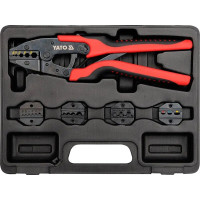 Клещи для обжима и зачистки проводов YATO, L=260 мм со сменными вставками (YT-2245)
