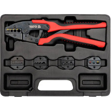 Клещи для обжима и зачистки проводов YATO, L=260 мм со сменными вставками (YT-2245)