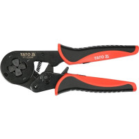 Клещи самоустанавл. для зажима втулочных наконечников проводников YATO S=4-16мм², l=210мм YT-23054