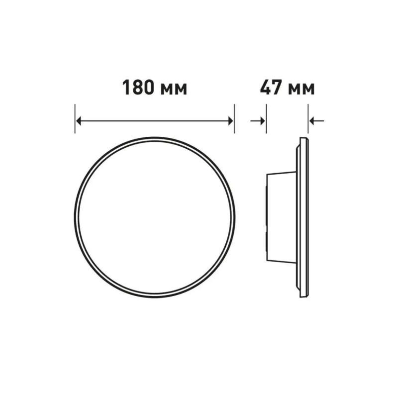 Світлодіодний накладний світильник MAXUS MWL 12W 3CCT IP65 WH Circle білий 1-MWL-12W-WHC