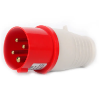 Вилка прямая из заз. 3Р+Е переносная IP44 16A 380V Horoz Electric (122-001-0001-010)