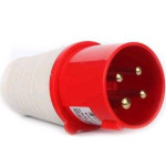 Вилка прямая из заз. 3Р+Е переносная IP44 32A 380V Horoz Electric (122-001-0002-010)