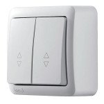 Выключатель 2-ой проходной белый 751-0200-106 VIOLA