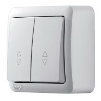Выключатель 2-ой проходной белый 751-0200-106 VIOLA