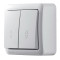 Выключатель 2-ой проходной белый 751-0200-106 VIOLA