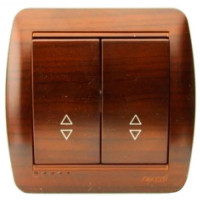 Выключатель 2-ой проходной Античный кедр 711-0400-106 DEMET