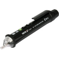 Индикатор напряжения сети индуктивный бесконтактный YATO: 12/48-1000 В, с фонарем, живл. 2 х ААА [120] YT-28313