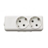 Колодка 2 гн. с/з EKO LUXEL 7311e