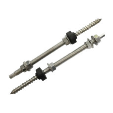 Комбинированный винт-шуруп нержавеющая сталь 10х200 мм (комплект)