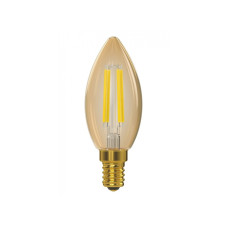 Лампа LED CF35  filament golden Свіча 5w E14 2500K  10шт/уп LUXEL (071-HG)