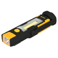 Фонарь диодный VOREL, 3+1 Вт, 220/70 лм, питание- 3ААА х 1.5 В, 180х 55х 30 мм (82733)