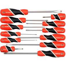 Набір викруток плоских хрестових YATO : SL, PH, SQ. 12 шт (YT-25967)