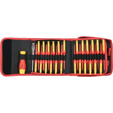 Набір викруток діелектричних ізольованих YATO : до 1000 V, 50 шт. з чохлом (YT-28293)