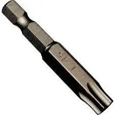 Насадка викруткова YATO; шліц "TORX" T30 х 50 мм. шпиндель 6-гран- 1/4", хром-молібден, 2 шт. YT-77986