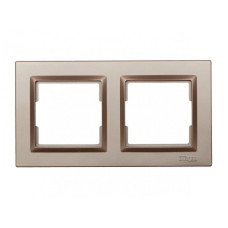 Рамка 2-х горизонтальная терракот 9222 JAZZ LUXEL