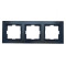 Рамка 3-х горизонтальная черная 9123 JAZZ LUXEL