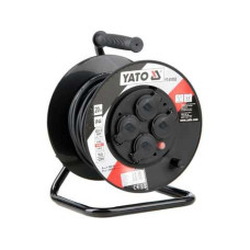 Удлинитель сетевой YATO: l=20м. до 16 А на катушке; кабель 3-жильный S=1,5 мм² (YT-81052)
