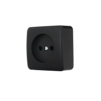 Розетка 1-на б/з антрацит 751-4200-121B VIOLA