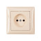 Розетка 1-на б/з крем 3301 PRIMERA LUXEL