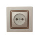 Розетка 1-на б/з терракот 9201 JAZZ LUXEL