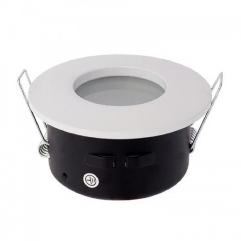 Светильник галог. MR16 GU10 220-240V 82мм IP65 белый круглый/50 015-017-0050-020