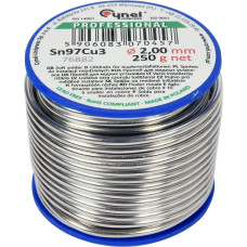 Припой для пайки меди CYNEL : Ø 2 мм, проволочный на катушке m= 250 г (76882)