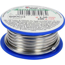 Припой для пайки меди CYNEL : Ø 2.5 мм, проволочный на катушке m= 100 г (76883)