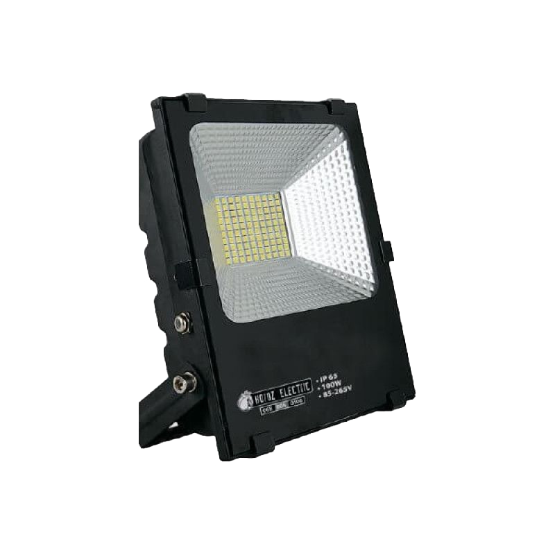 Прожектор 100W 6400K 8500Lm 85-265V 305x253мм. IP65 черный LEOPAR-100 (068-006-0100-010) Horoz
