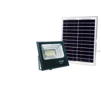 Прожектор LED на сонячних батареях з м/хв датчиком руху 25w 6500K IP65  LUXEL SFL-25C