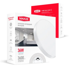 Светодиодный накладной светильник 1-MSP-3641-SLW MAXUS SP Ceiling 36W 4100K Circle Slim White