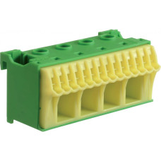 Блок PE-клем QuickConnect 4×16 мм+14×4 мм ширина 75 мм Hager KN18E