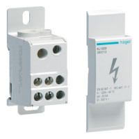 Блок распределительный 125А вход 1×35 + 1×16 / выход 6×16 мм² Hager KJ02D