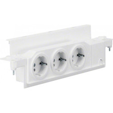 Розетка 3-кратна з з/к з розворотом на 90° (B) VZ00UP