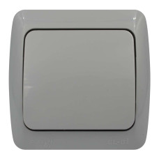 Выключатель El-BI EVA одноклавишный накладной серый (554-011500-200)