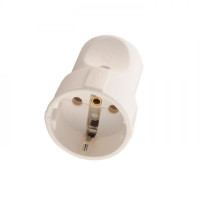 Розетка штепсельная из/с белого/белого UPS LEZARD 715-0600-606