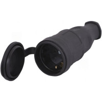 Разъем штепсельный трехфазный 25А каучук 306-0300-0302