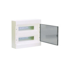 Щит накладной с прозрачной дверцей 24 модуля (2×12) COSMOS Hager VD212TD