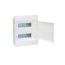 Щит врезной с белой дверцей 24 модуля (2×12) COSMOS Hager VR212PD