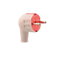 Вилка угловая с заземлением LEZARD 715-0301-603