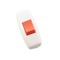 Выключатель навесной белый красный LEZARD 715-1101-611