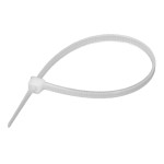 Стяжка кабельная 4x200 белая (100шт./уп.) AWM