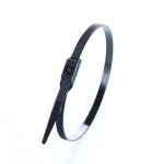 Стяжка кабельная 8x400 черная (100шт./уп.) AWM