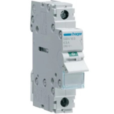 Выключатель нагрузки SBN163 1P 63А/230В Hager