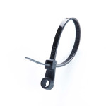 Стяжка кабельна з кільцем 5х200 чорна (100шт./уп.)  AWM