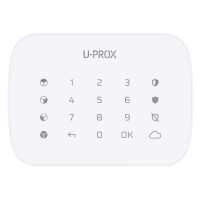Беспроводная сенсорная клавиатура для четырех групп U-Prox Keypad G4 White